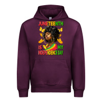 Mauve Wine juneteenth is my independence day Urban Hoodie - HRA Design Shop