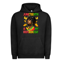 Pigment Black juneteenth is my independence day Urban Hoodie - HRA Design Shop
