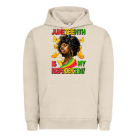 Pigment French Oak juneteenth is my independence day Urban Hoodie - HRA Design Shop