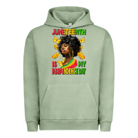 Pigment Oil Green juneteenth is my independence day Urban Hoodie - HRA Design Shop