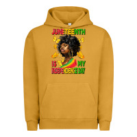Pigment Peanut Butter juneteenth is my independence day Urban Hoodie - HRA Design Shop