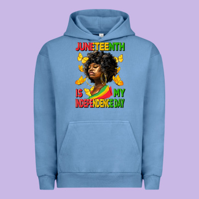 Juneteenth Is My Independence Day Urban Hoodie Designed By Hra Design Shop