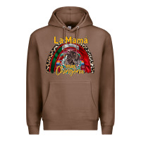 Chestnut la mama mas chingona Premium Hoodie - RacoonDesign