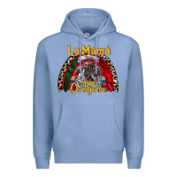 Colony Blue la mama mas chingona Premium Hoodie - RacoonDesign