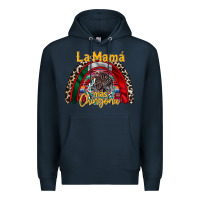 Navy la mama mas chingona Premium Hoodie - RacoonDesign