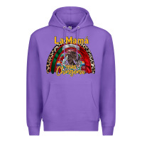 Purple la mama mas chingona Premium Hoodie - RacoonDesign