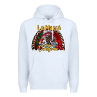 White la mama mas chingona Premium Hoodie - RacoonDesign
