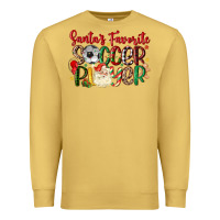 Santas Favorite Soccer Player Premium Sweatshirt | Teevron