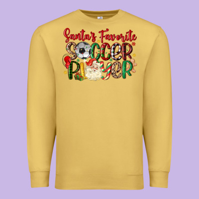 Premium Sweatshirt santas favorite soccer player