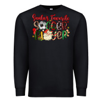Black santas favorite soccer player Premium Sweatshirt - MaliasSmallBusiness