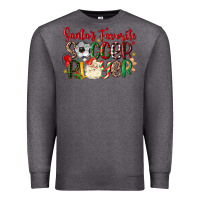 Charcoal Heather santas favorite soccer player Premium Sweatshirt - MaliasSmallBusiness