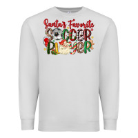 Dove Grey santas favorite soccer player Premium Sweatshirt - MaliasSmallBusiness
