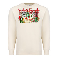 Sandshell santas favorite soccer player Premium Sweatshirt - MaliasSmallBusiness