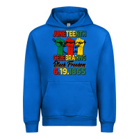 Cobalt juneteenth celebrating black freedom Urban Hoodie - HRA Design Shop