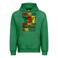 Emerald juneteenth celebrating black freedom Urban Hoodie - HRA Design Shop