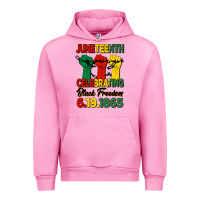 Fuchsia Pink juneteenth celebrating black freedom Urban Hoodie - HRA Design Shop