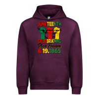 Mauve Wine juneteenth celebrating black freedom Urban Hoodie - HRA Design Shop