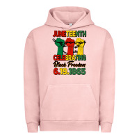 Pigment Salmon juneteenth celebrating black freedom Urban Hoodie - HRA Design Shop