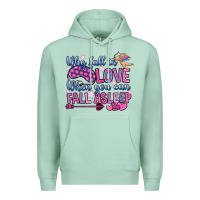 Seafoam why fall in love when you can fall asleep Premium Hoodie - OliviaCreatesArt