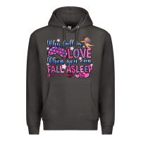 Smoke why fall in love when you can fall asleep Premium Hoodie - OliviaCreatesArt