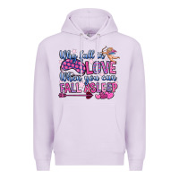 Lilac why fall in love when you can fall asleep Premium Hoodie - OliviaCreatesArt
