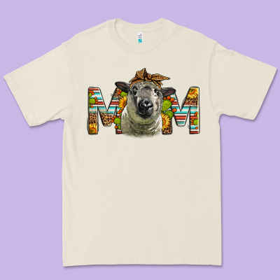 Hampshire Sheep Mom Mother's Day Premium Tee Designed By Lillyallendesigns