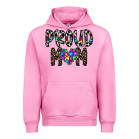 Fuchsia Pink proud mom Urban Hoodie - CowhideDigitalArt