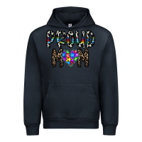 Navy proud mom Urban Hoodie - CowhideDigitalArt