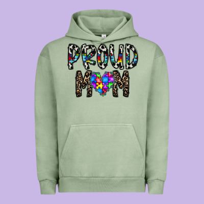 Proud Mom Urban Hoodie Designed By Cowhidedigitalart