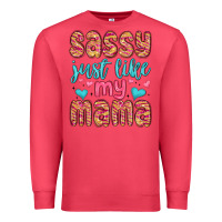 Cardinal sassy just like my mama Premium Sweatshirt - MaliasSmallBusiness