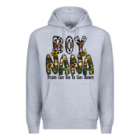 Heather Grey boy nana from son up to son down Premium Hoodie - CowhideDigitalArt