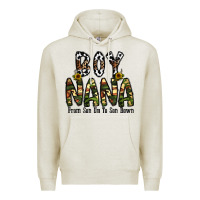 Oatmeal Heather boy nana from son up to son down Premium Hoodie - CowhideDigitalArt