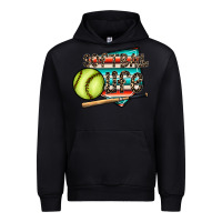 Black softball life Urban Hoodie - CowhideDigitalArt