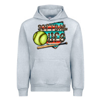 Heather Grey softball life Urban Hoodie - CowhideDigitalArt