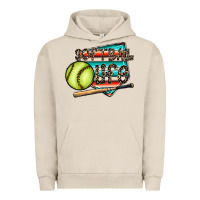 Pigment French Oak softball life Urban Hoodie - CowhideDigitalArt
