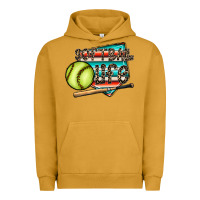 Pigment Peanut Butter softball life Urban Hoodie - CowhideDigitalArt