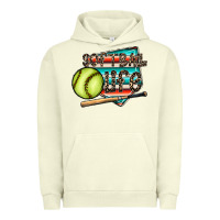 Pigment Pistachio softball life Urban Hoodie - CowhideDigitalArt