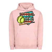 Pigment Salmon softball life Urban Hoodie - CowhideDigitalArt