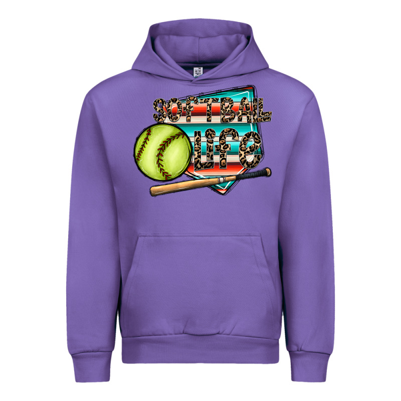 Softball Life Urban Hoodie by CowhideDigitalArt | Teevron