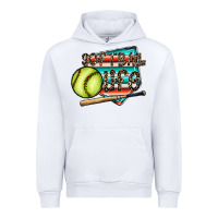 White softball life Urban Hoodie - CowhideDigitalArt