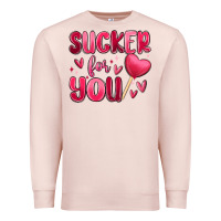 Pale Pink sucker for you Premium Sweatshirt - MaliasSmallBusiness