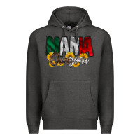 Charcoal Heather mama chingona Premium Hoodie - RacoonDesign