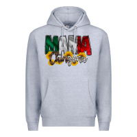 Heather Grey mama chingona Premium Hoodie - RacoonDesign