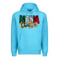 Ocean Blue mama chingona Premium Hoodie - RacoonDesign