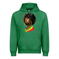 Emerald juneteenth black women Urban Hoodie - HRA Design Shop