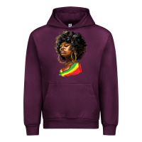 Mauve Wine juneteenth black women Urban Hoodie - HRA Design Shop