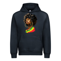 Navy juneteenth black women Urban Hoodie - HRA Design Shop