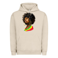Pigment French Oak juneteenth black women Urban Hoodie - HRA Design Shop