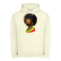 Pigment Pistachio juneteenth black women Urban Hoodie - HRA Design Shop