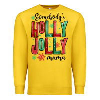 Lemon somebodys holly jolly mama Premium Sweatshirt - MaliasSmallBusiness